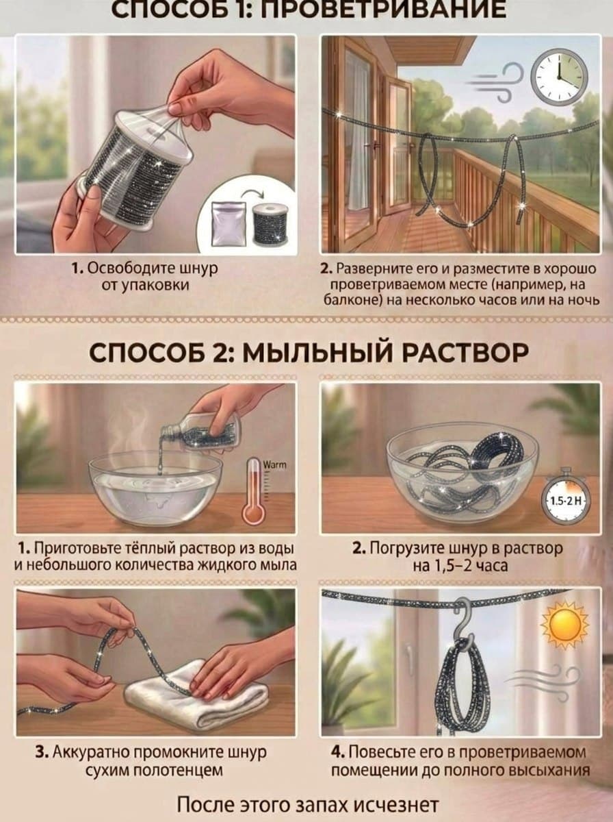 Стразовый шнур «Графит», 50 м