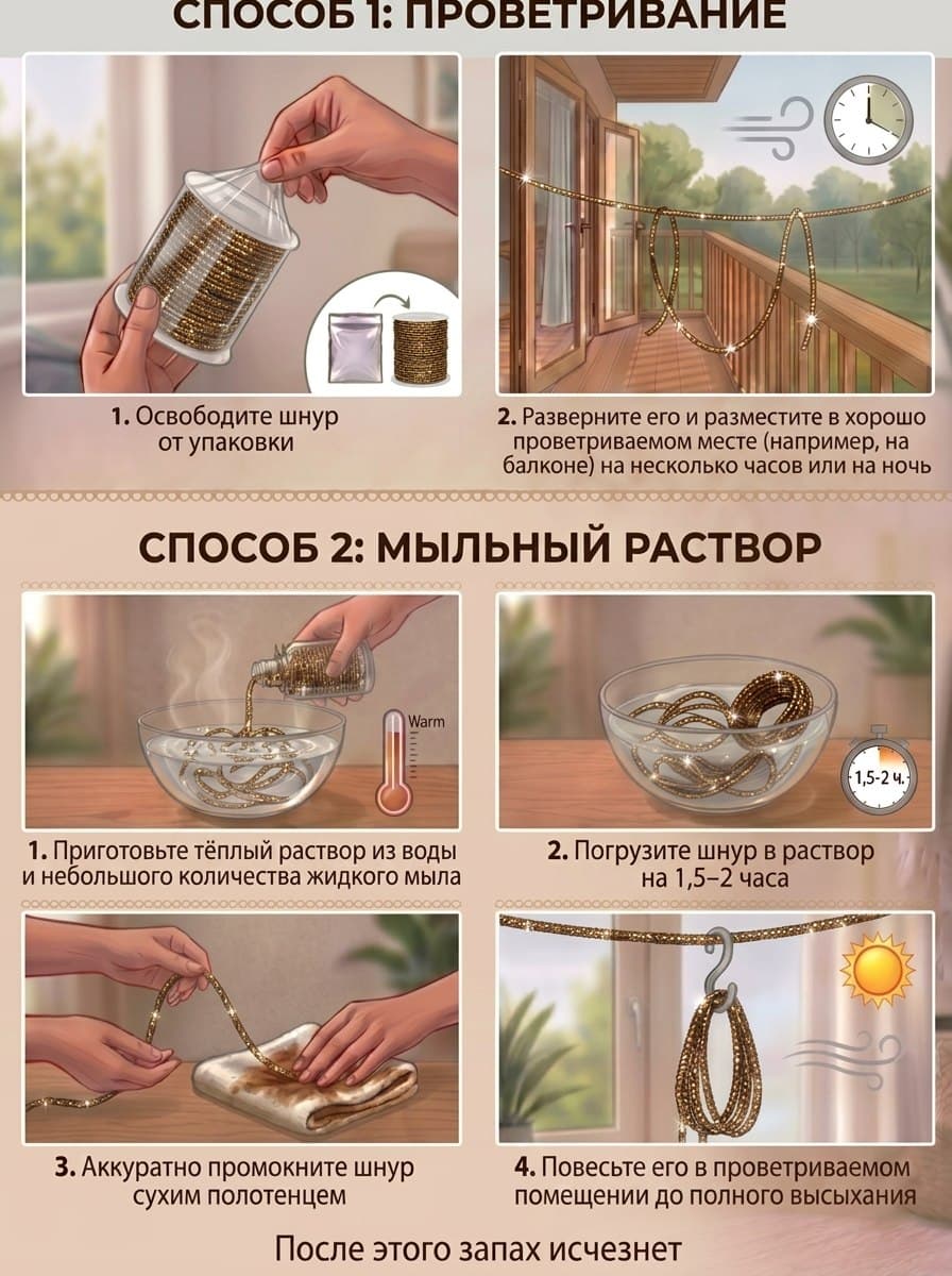 Стразовый шнур «Золотисто-кофейный», 50 м